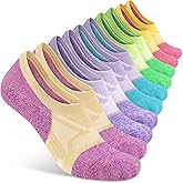 Gonii No Show Socks Womens Athletic Compression Running Low Cut Cushioned Socks 5 Pairs