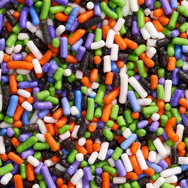 DECOPAC CANDY SPRINKLES, 26OZ, HALLOWEEN SPRINKLE MIX, FANCY SPRINKLES IN HANDHELD CONTAINER, EDIBLE SPRINKLES FOR CELEBRATION CAKES, CUPCAKES, COOKIES – HALLOWEEN,