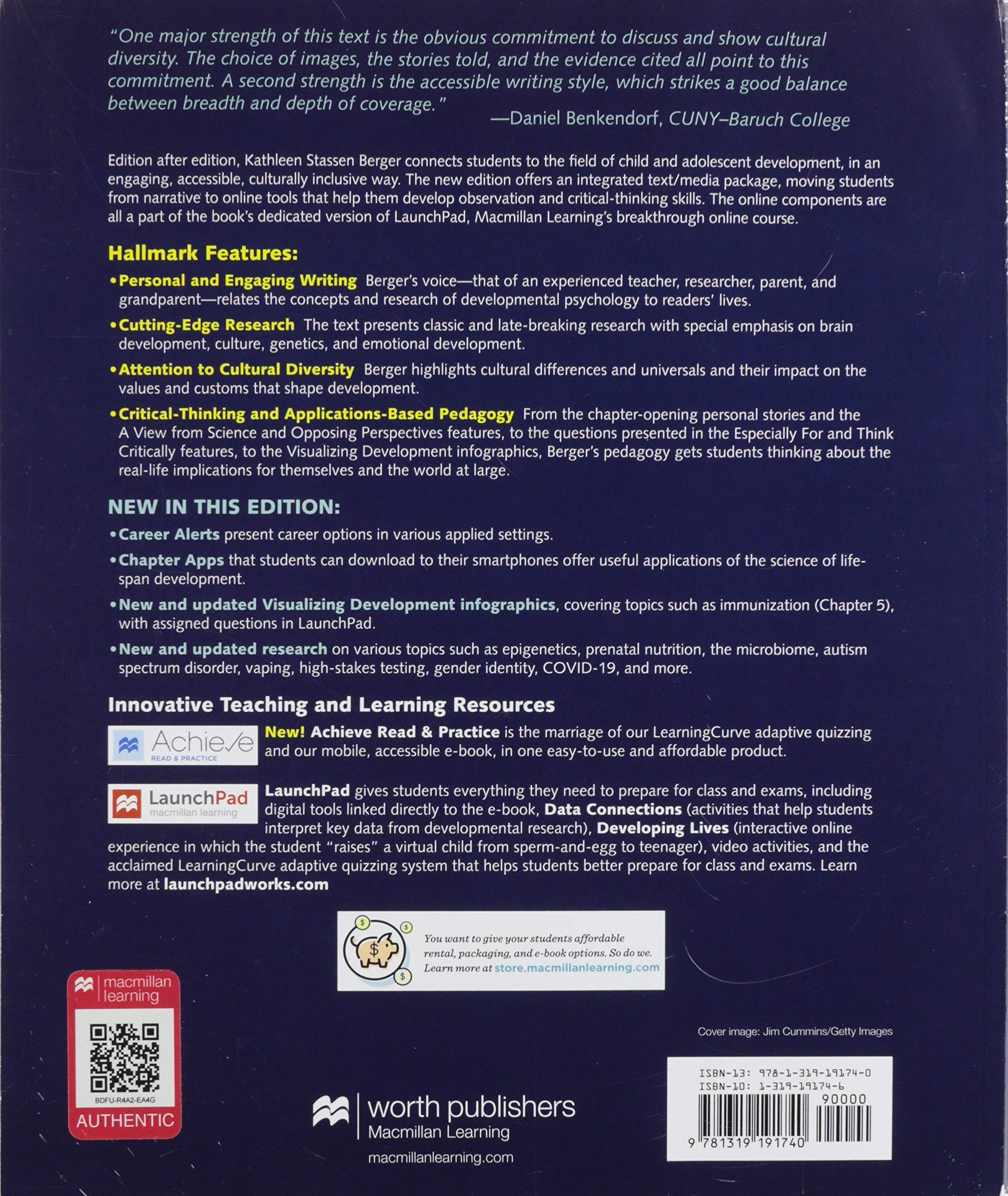 Developing Person Through Childhood and Adolescence Developing Person Through Childhood and Adolescence Paperback eTextbook Loose Leaf