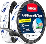 GAUDER A+B Magnetic Tape Self-Adhesive 1+1 m for Fly Screens