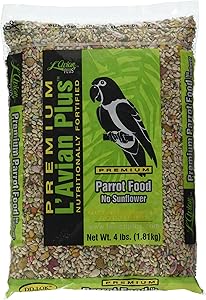 L'Avian Plus Parrot Food No Sunflower, 4 lb