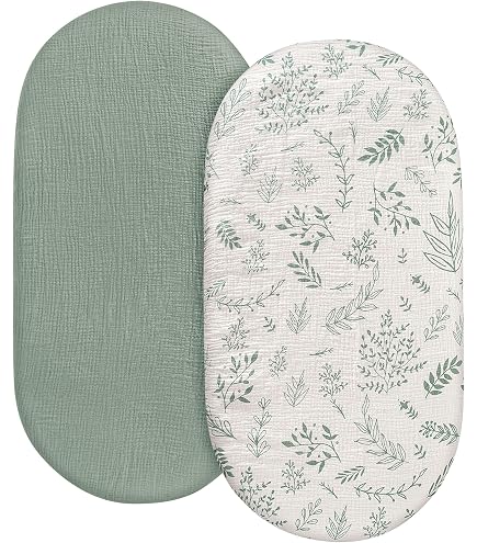 DK Glovesheets Fitted Sheet For Stokke Sleepi Mini Crib - 73x58cm, 100% Organic Cotton, White