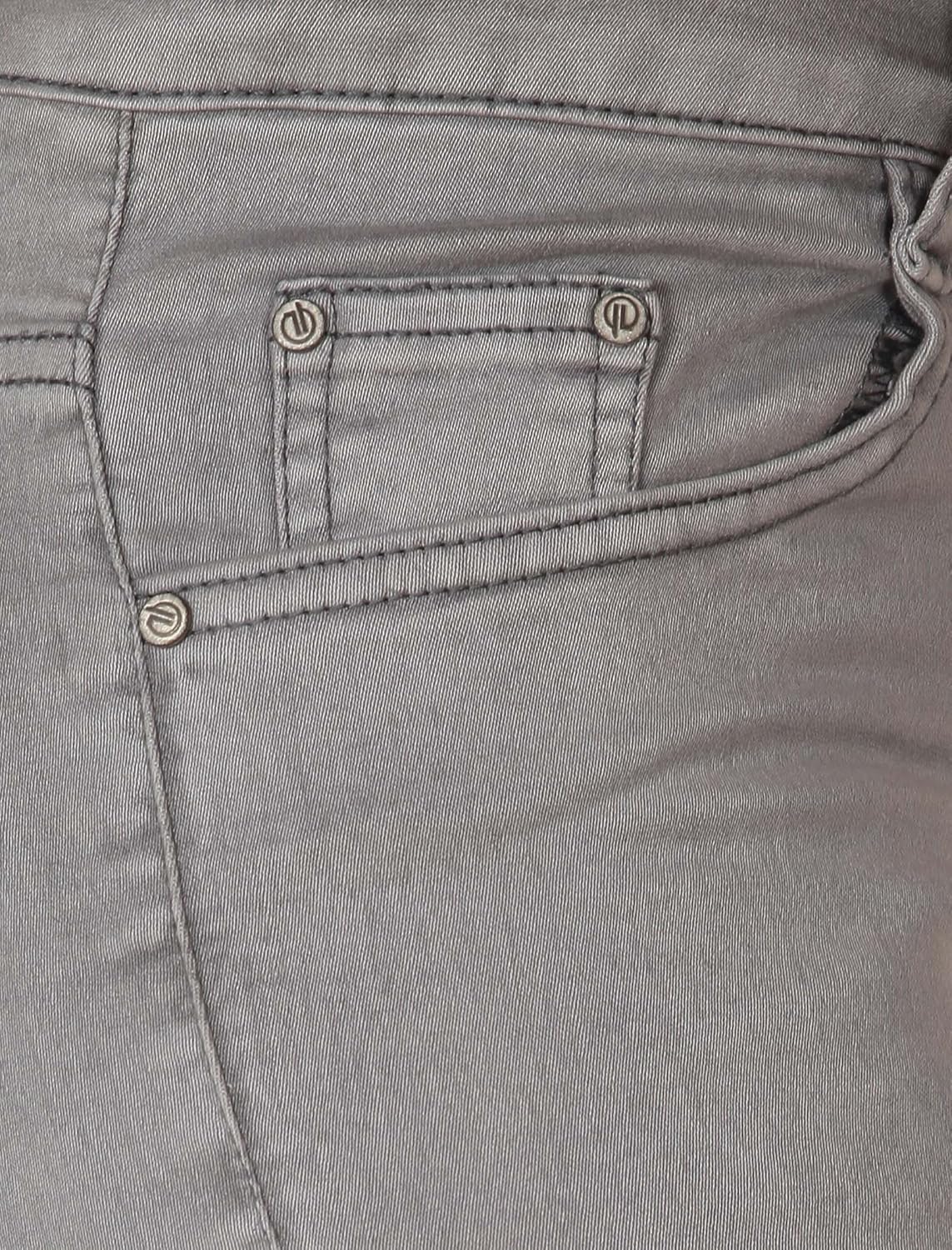 flirt nx women's denim stretchable grey slim fit jeans