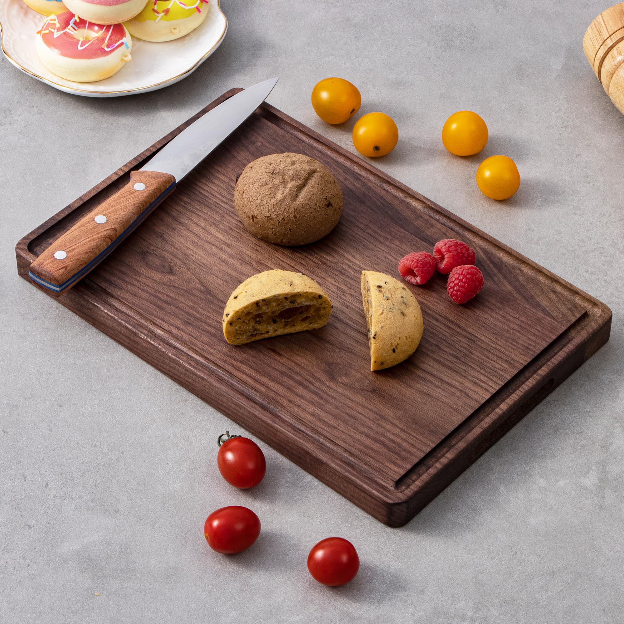 Mua Walnut Butcher Block Cutting Board 8''x12'' - Heavy Duty Reversible ...