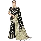 Nivah Fashion Women's Kanjivaram Banarasi Art Silk Saree with Blouse Piece