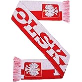 Polska Authentic Poland Soccer Knit Scarf, Made in Poland