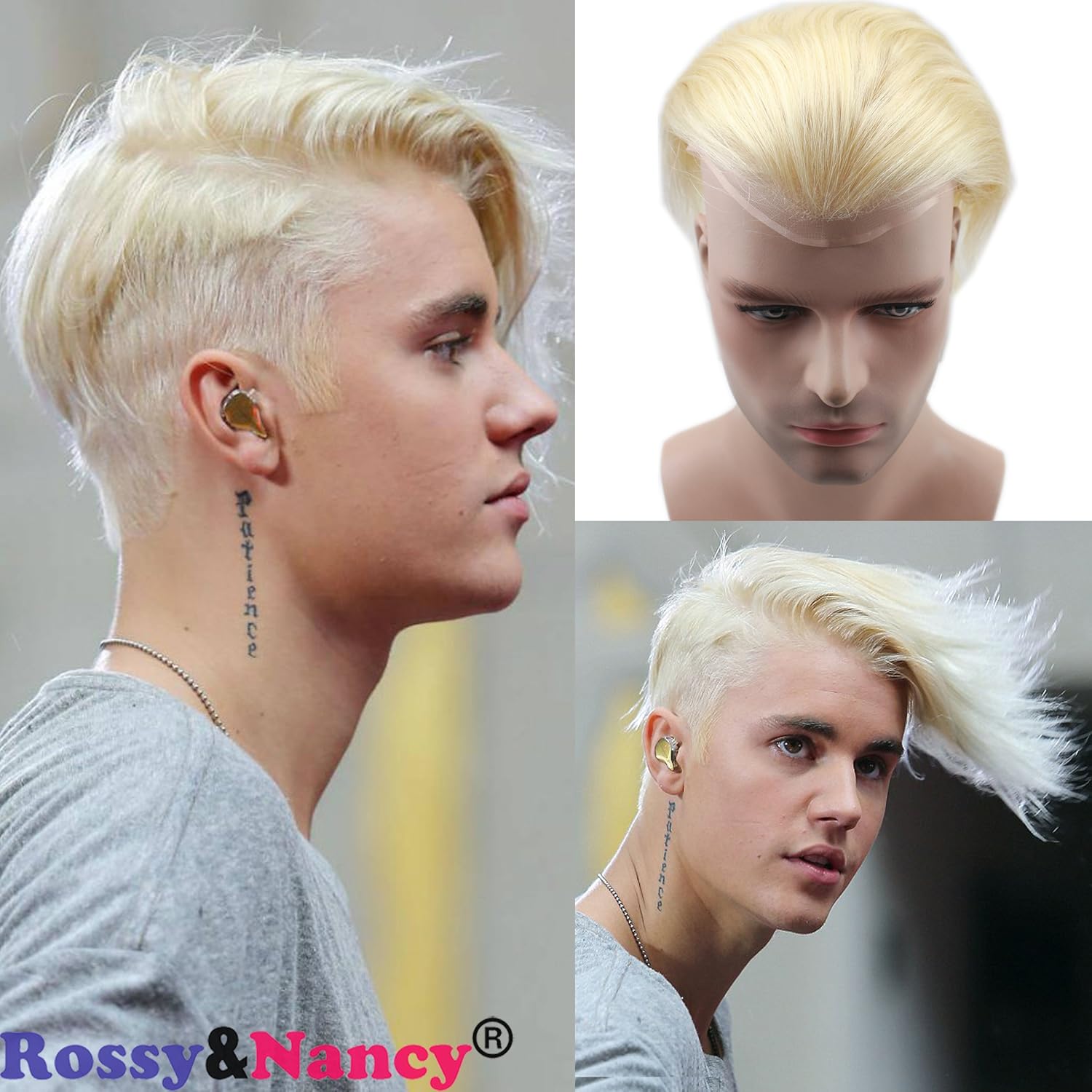 Amazon Com Rossy Nancy Human Hair Men Hairpiece 10 X8 Fine Mono