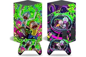 ZAROBO Anime X-Box Series X Skin Set，Cartoon Protector Wrap Cover Protective Faceplate Full Set Compatible with X-Box Series X Console and Controller Skins…