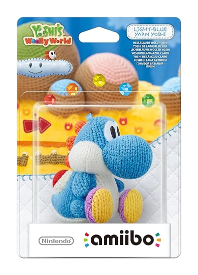 amiibo Woll-Yoshi Hellblau