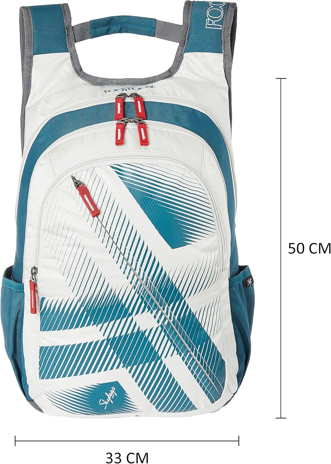 skybags white backpack