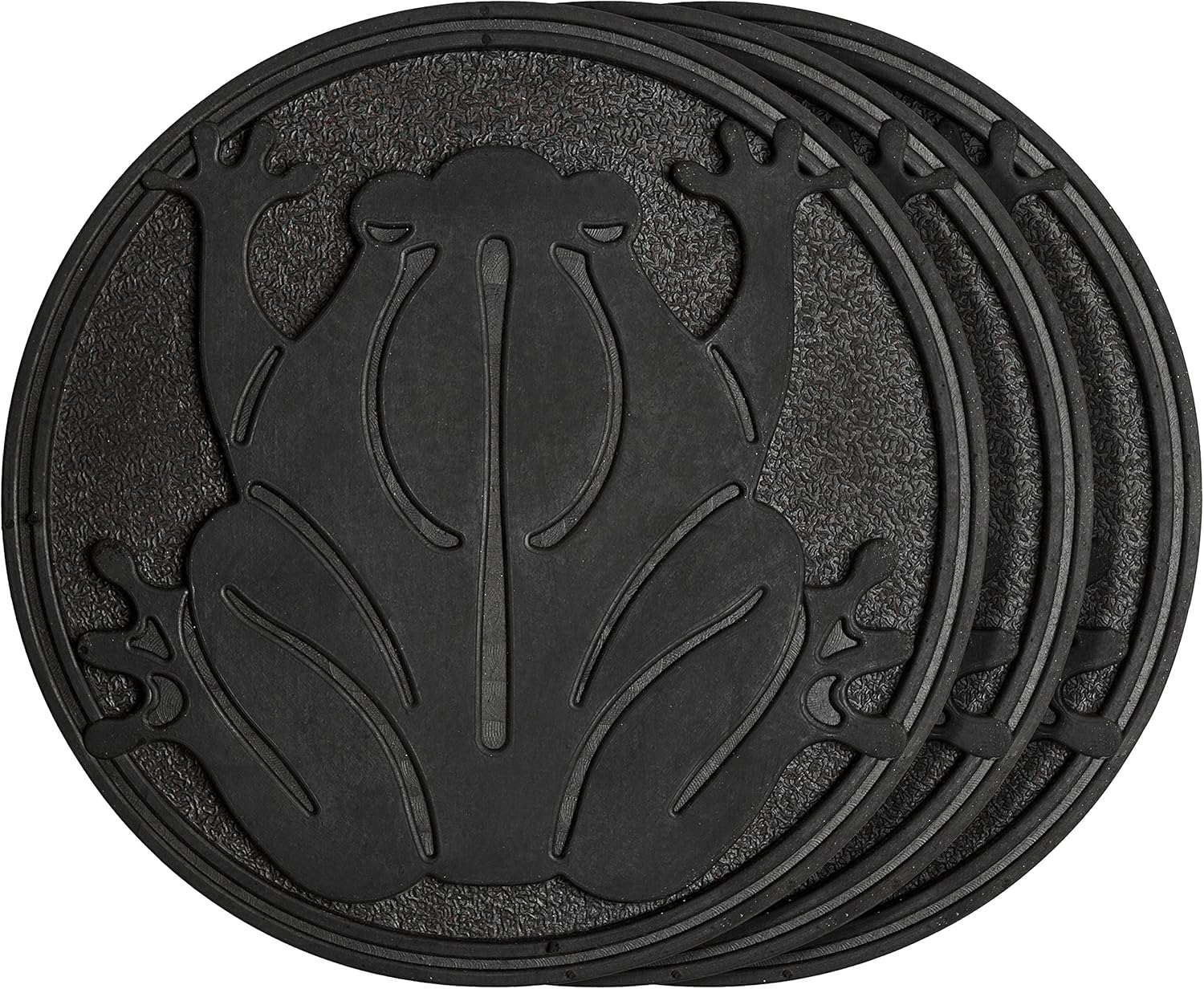 Hardscaping Materials - HF by LT Rubber Frog Garden Stepping Stone, 11-3/4 inches, Set of 3