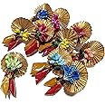 Generic Haldi Kumkum | Set of 10 Decorative Flower | Pooja | Return Gift | Give Away | HK-Flower1, Assorted