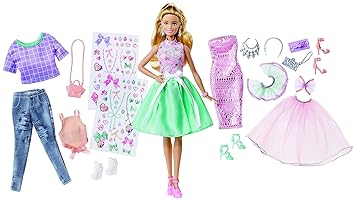 barbie fashion activity gift set