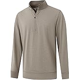 M MAELREG Quarter Zip Pullover Men Moisture Wicking Performance Heather Midlayer Golf 1/4 Zip Pullover Mens Sweatshirt