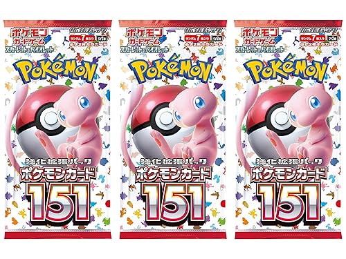3 Packs) Pokemon Card Game Japanese 151 SV2a Booster Pack (7 Cards Per  Pack) in Oman | Whizz