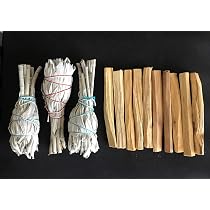 Kit De Palo Santo Y Salvia Blanca Para Limpieza Energética - 10 Palos De Madera Y 3 De Salvia