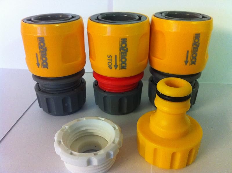 Hozelock 5 Piece Hosepipe Fittings Set Tap Adapter Rubber Seal New
