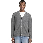 Solova Move Men’s Button-Down Cardigan – Wool Cashmere Blend, V-Neck Long Sleeve Luxury Knit Sweater
