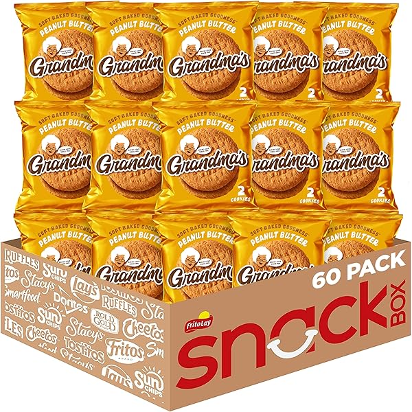 GRANDMA’S PEANUT BUTTER COOKIES, 2.5 OUNCE (PACK OF 60)