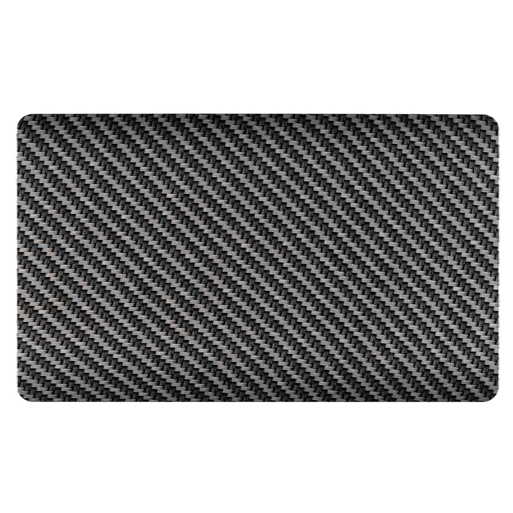 Trendi Switch Double Modern Designer Blanking Plate in Carbon Fibre