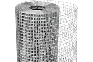 HORCH Hardware Cloth 1/2 inch 48 x 100 ft 19 Gauge, Chicken Wire Fence Roll, Chicken Wire Mesh, Welded Wire Fencing, Garden Fence, Gopher Mesh Barrier, Mesh & Wire Cloth, Rat Wire, Cage Wire