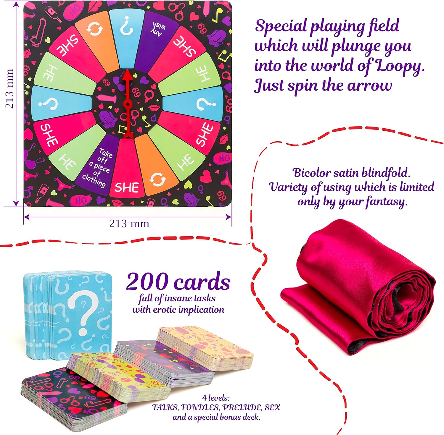 Grown Up Board Game Loopy Jeu De Cartes Pour Adultes Cadeau Ideal Pour Lui Et Elle Amazon Ca Jeux Et Jouets