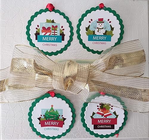 Regali Di Natale Handmade.Etichette Da Posizionare Sui Regali Di Natale Ornamento Di Natale Per L Albero 12 Unita Amazon It Handmade