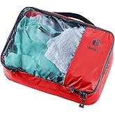 Deuter Mesh Zip Pack 5, Lightweight 5L Travel Organizer Pouch with Ventilated Mesh Panel, 5 Liter - Cherry