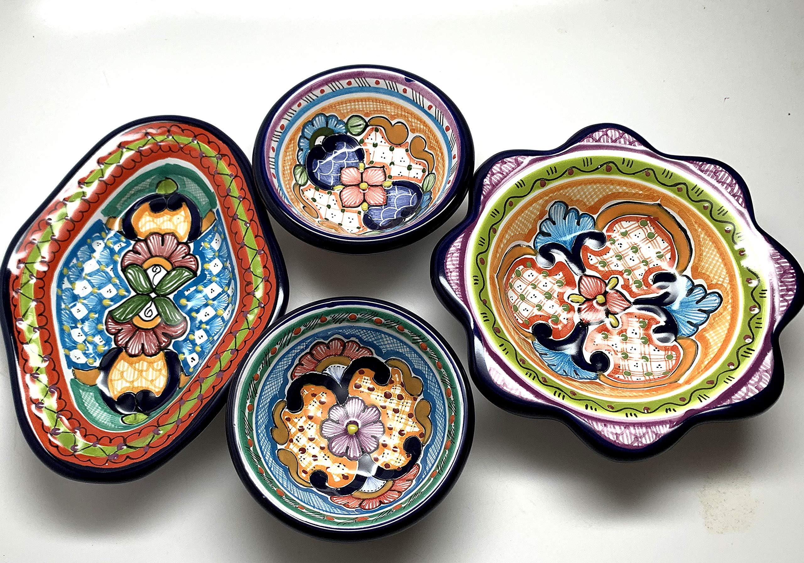 Talavera Snack Trays Set