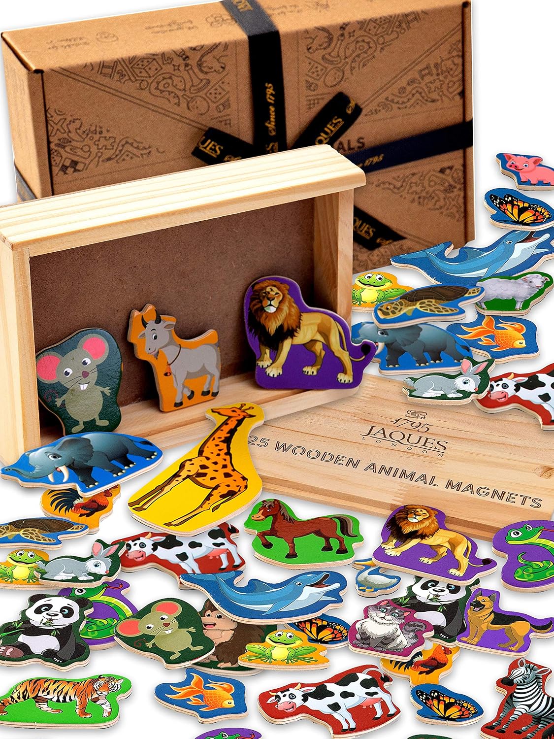 Jaques of London Animal Magnets for Kids, Multicolor, Small