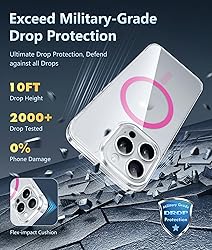 FNTCASE for iPhone 14 Pro-Max Case: Clear
