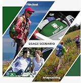 General Medi Mini First Aid Kit 92 Pieces Travel Home Office Vehicle Green view 5