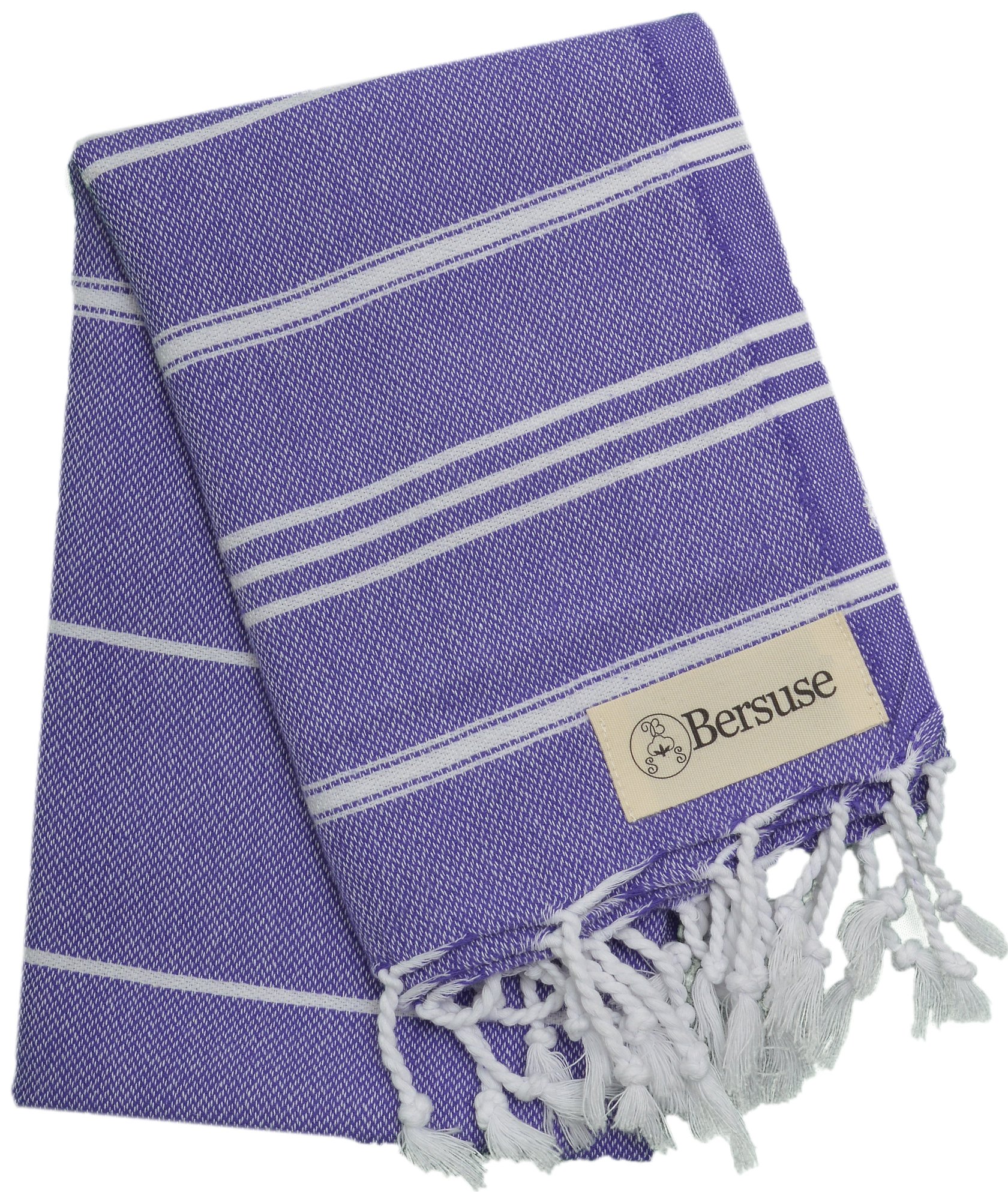 Bersuse 100% Cotton - Anatolia Turkish Hand Towel - Dark Purple