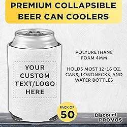 DISCOUNT PROMOS Custom Collapsible Beer Can Coolers