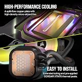 Corsair iCUE LINK H150i RGB 360mm AIO Cooler with QX120 RGB Fans view 8