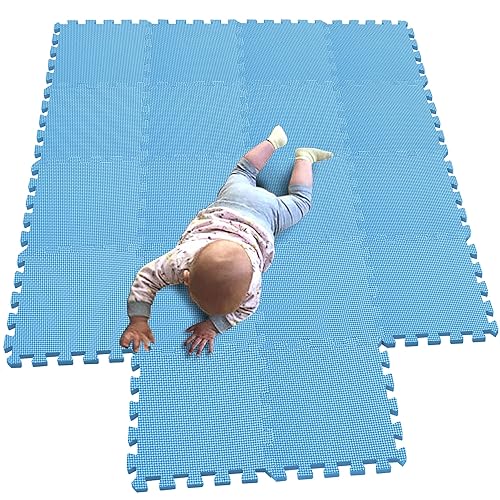 MQIAOHAM® 18 Pieces Puzzle Play Mats, Soft Baby Play Mat, Kids