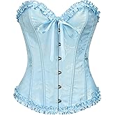 SZIVYSHI Corset Tops for Women, Bustier Shapewear Lingerie, Lace Waist Push Up Bodysuit