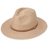 Wallaroo Everett Fedora Hat - Bamboo UPF 50+ Sun Protection | 3-Inch Brim | Packable Adjustable Fit