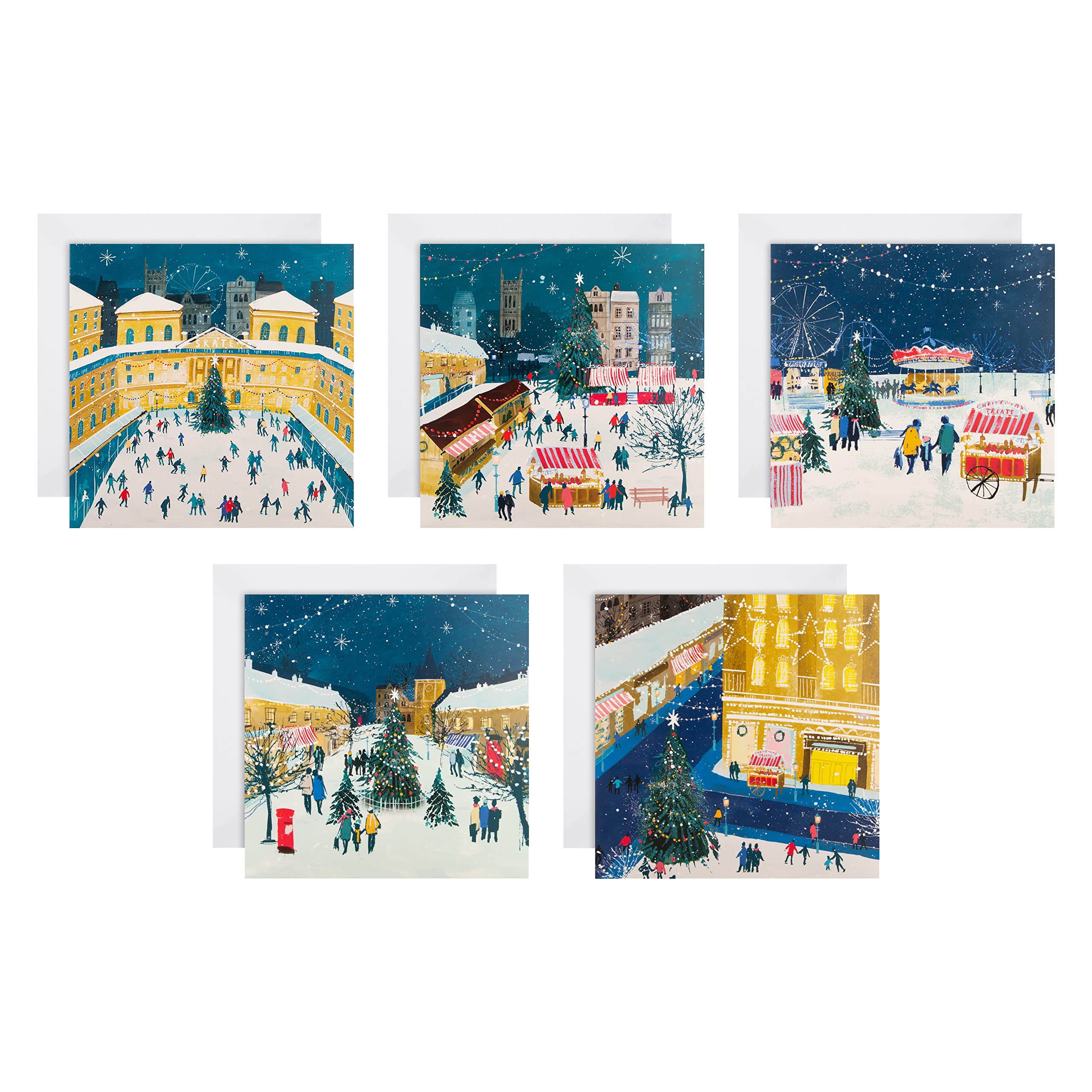 Hallmark Charity Christmas Cards - Pack of 30 in 5 Designs, 25572266, Winter Scene Card Pack