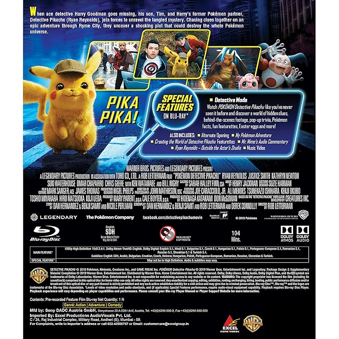 Amazonin Buy Pokémon Detective Pikachu Dvd Blu Ray Online