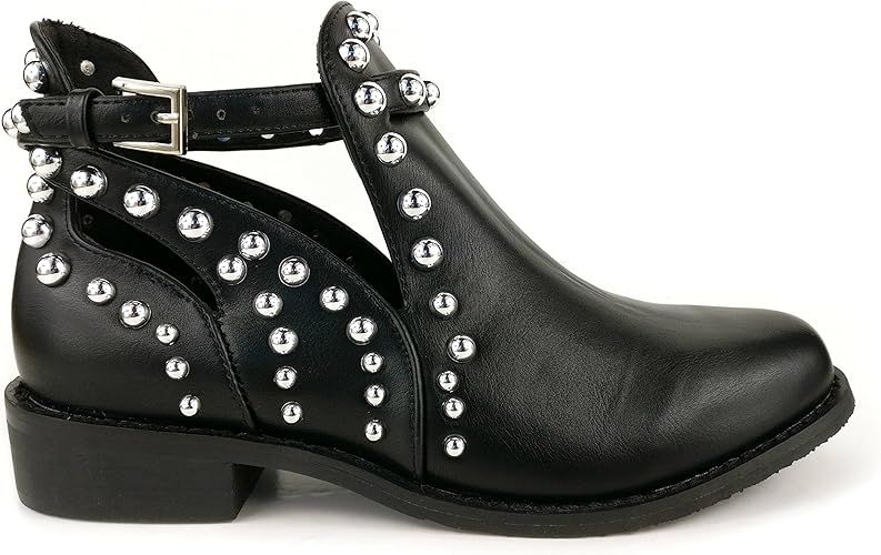 black buckle ankle boots uk