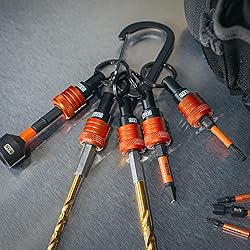 Railer Bit Holder Keychain 5pc - 1/4 inch Hex Shank