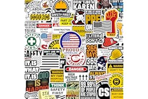 STICOASIS 100 PCS Hard Hat Stickers, Funny Stickers, Tool Box, Helmet, Construction, Electrician, Make People Laugh at Work, Blue Collar Stickers, Electricians, Welders, Mechanic Gifts
