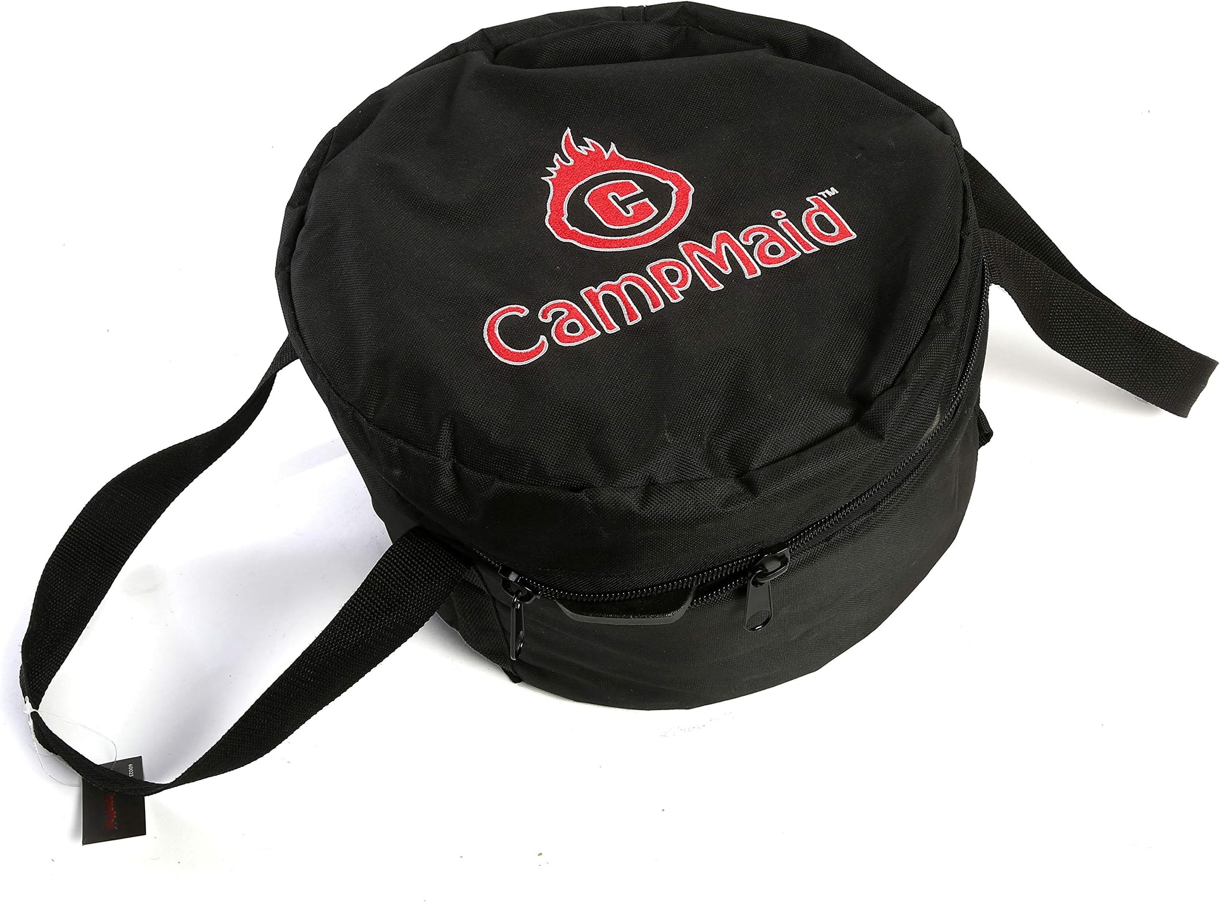 CampMaidMega Dutch Oven Bag - Extra Pockets Holds Tools and Accessories - Carry Bag for 12" or Smaller Cast Iron -