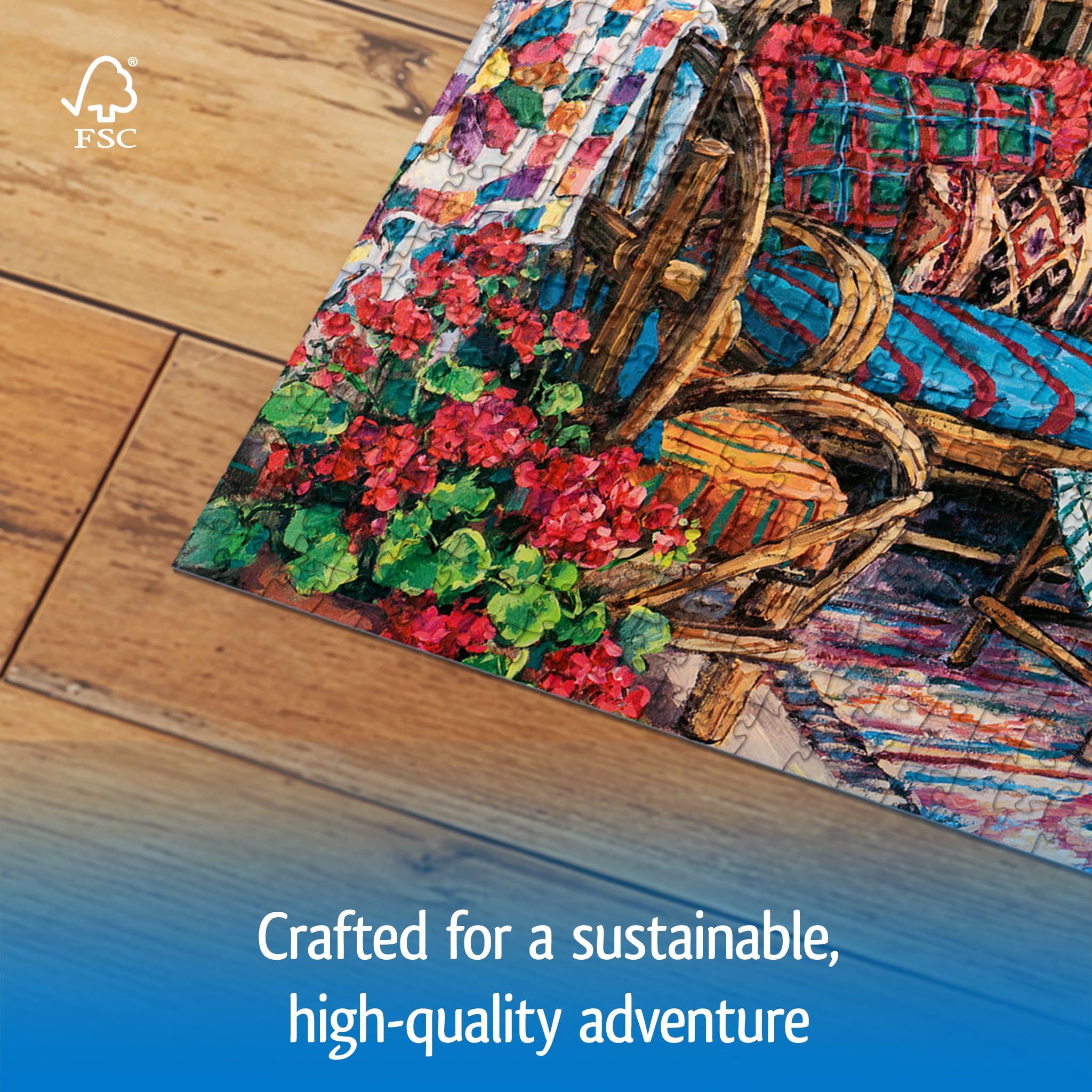 Wonder Forge Country Hideaway 1000 Piece Jigsaw Puzzle for Adults | Unique, Perfectly-Fitting Pieces | Fun, Vibrant Imagery | Amazon Exclusive