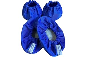 LadderBoots Step Ladder Safety Shoe Floor Protectors - Reusable Ladder Covers - Lab Tested - Made in The USA Set of 4, Royal Blue, LDBT4RB
