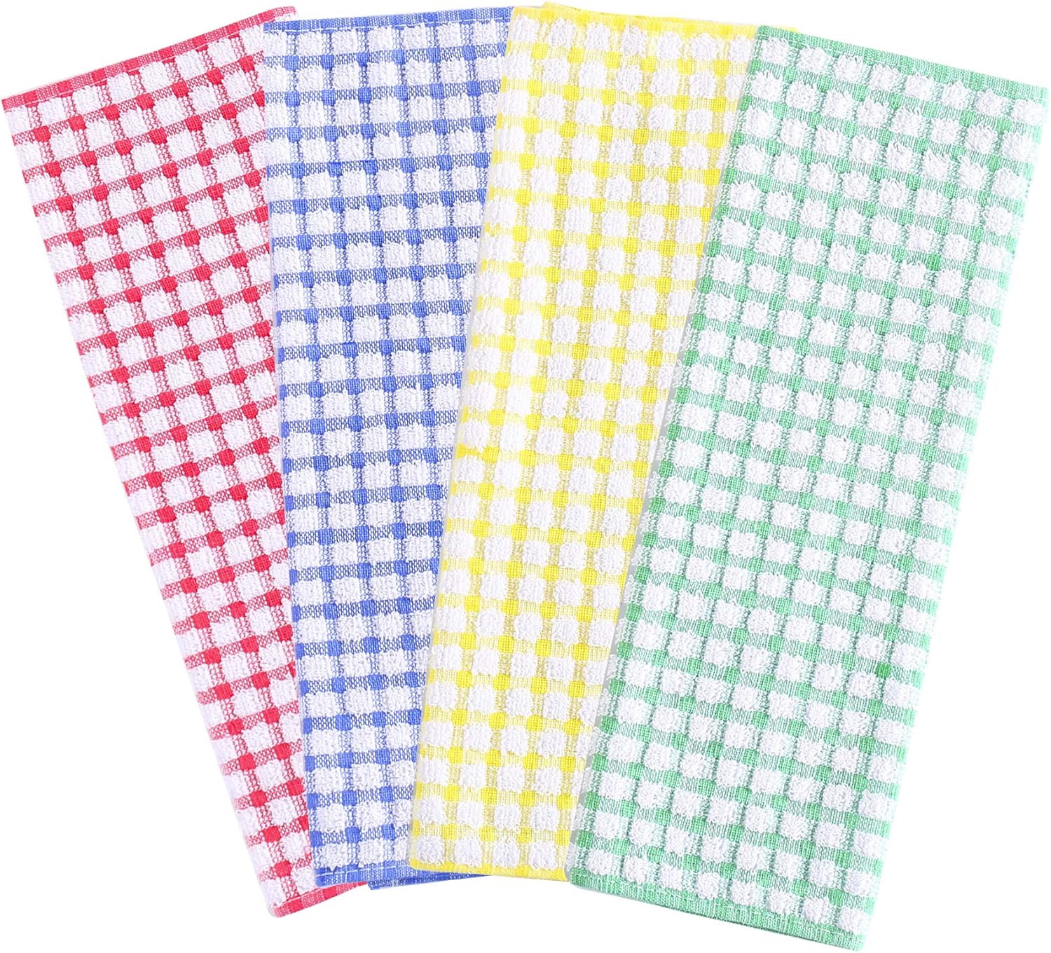 Kitchen Dishcloths 12pcs 11x12 Inches Bulk Cotton Kitchen Dish Cloths Scrubbing Wash Cloths Sets (Mix color): Home & Kitchen