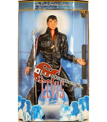 Amazon.com: The Sun Never Sets on a Legend 1993 Elvis Doll, Jailhouse Rock  Doll Hasbro 12... : Toys & Games