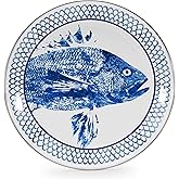 Enamelware – Fish Camp Pattern – 12 Inch Charger