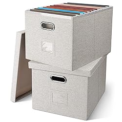 Graciadeco File Organizer Box, Collapsible Storage